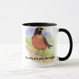 Taza Gracioso, el pájaro temprano consigue el Robin del