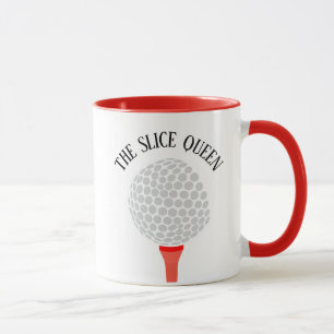 Taza Gracioso El Tee De La Pelota De Golf De Slice Quee