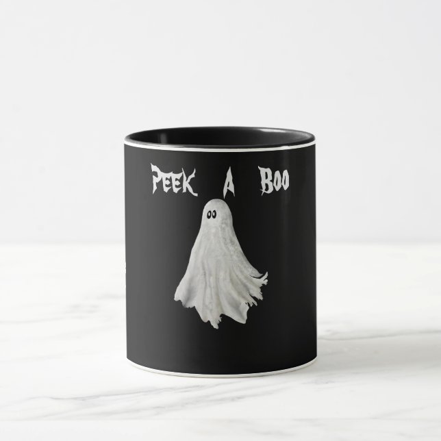 Taza Gracioso Fantasma Del Pasado Dibujo De Halloween (Centro)