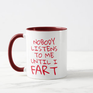 Taza Gracioso Fart Puns Mug, Diversión Que Nadie Me Esc