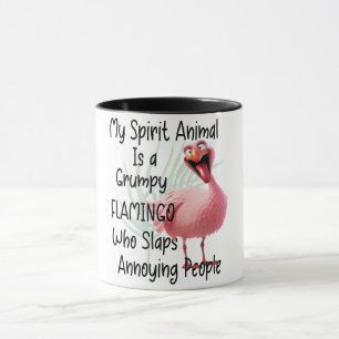 Taza Gracioso Flamingo Grumpy Sarcástico