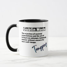 Gracioso Frase Goblin Mode Mug