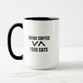 Taza Gracioso Gato Amantes Mug, Alimenta A Los Gatos Be