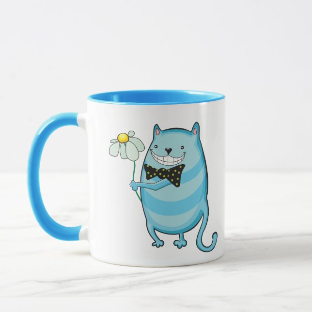 Taza Gracioso gato azul (Izquierda)