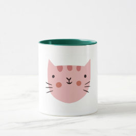 Taza Gracioso gato rosa