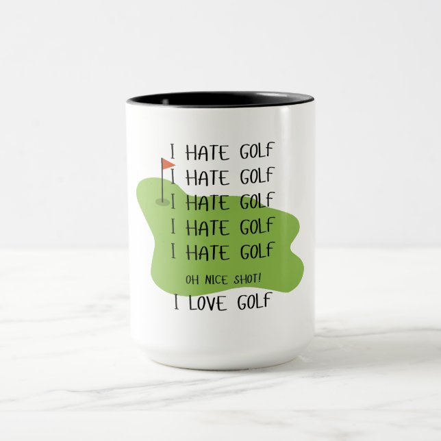 Taza Gracioso Golf Mug Para Los Amantes Del Golf (Centro)
