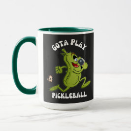 Taza Gracioso Gota Verde Juega Pickleball