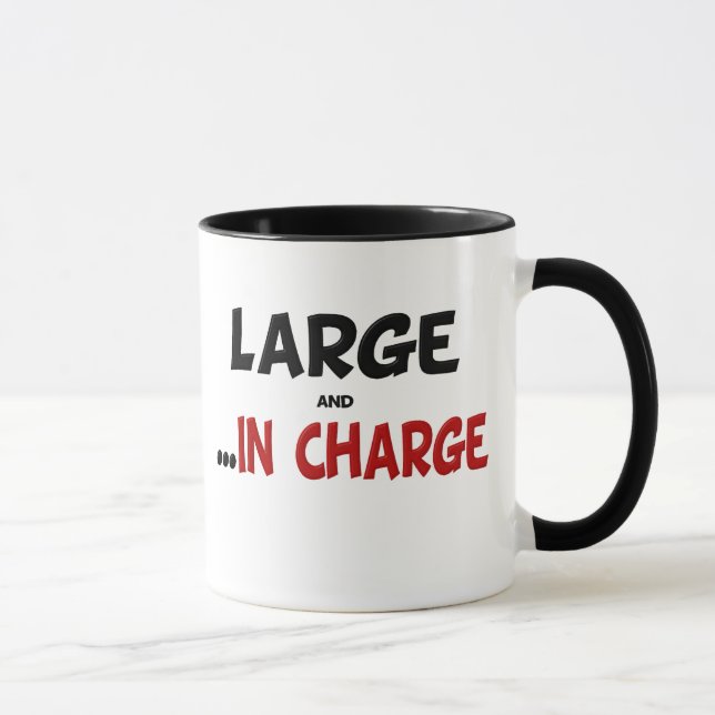 Taza Gracioso grande y a cargo Jefe Mug (Derecha)