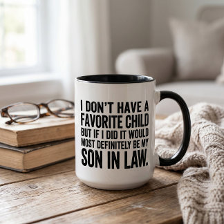Taza Gracioso Hijo político favorito