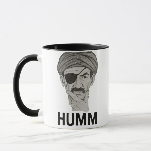 Taza Gracioso "HUMM" Mug - Sarcástico Carácter árabe de (Izquierda)