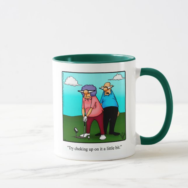 Taza Gracioso Humor De Golf Mug Para Ella (Derecha)