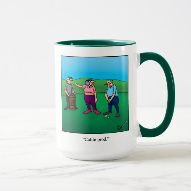 Taza Gracioso Humor De Golf Mug Para Ella (Derecha)