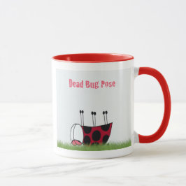 Taza Gracioso insecto muerto de yoga