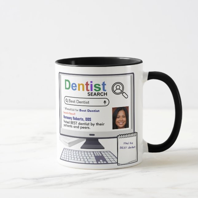 Taza Gracioso Mejor Resultado De Búsqueda De Dentistas  (Derecha)