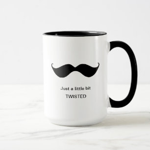 Taza Gracioso Mustache Un Poco Tirado Excéntrico
