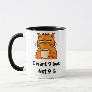 Taza Gracioso Naranja Cat Mug