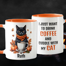 Taza Gracioso Naranja de nombres personalizados café y 