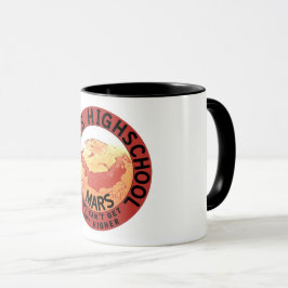 Taza Gracioso Naranja negro rojo Olimpiada Blanca Escue