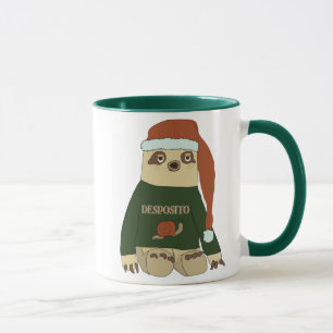 Taza Gracioso Navidades de Desposito Sweater Sloth Coff