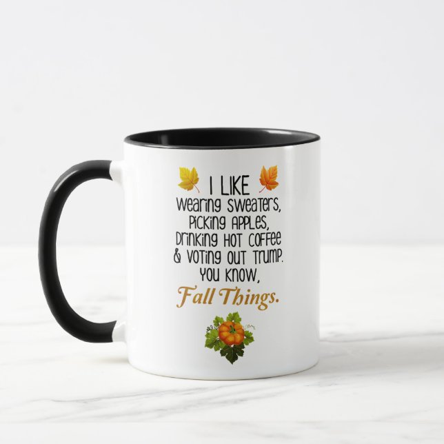 Taza Gracioso otoño 2020 elecciones anti-Trump (Izquierda)