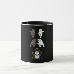 Taza Gracioso Panda con el sabor de animal de oso polar