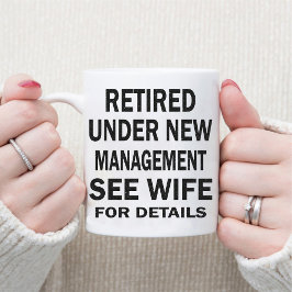 Taza Gracioso papa jubilado Cumpleaños Café Retro