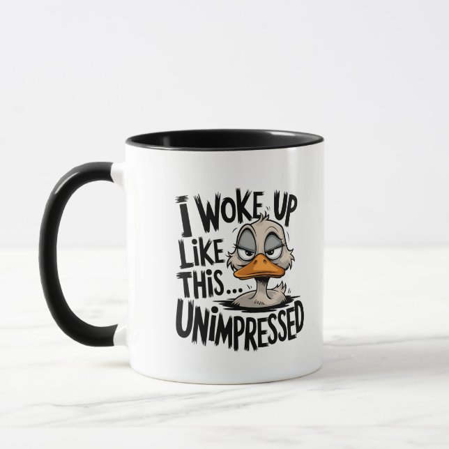 Taza Gracioso pato sarcástico (Izquierda)