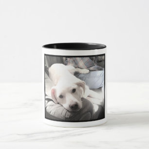 Taza Gracioso perro blanco adorable 60 cumpleaños
