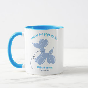 Taza Gracioso perro con globo Baby Shower 