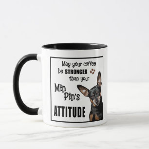 Taza Gracioso Perro Mug - Minimiza Pinscher