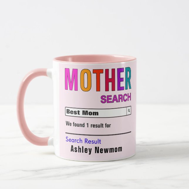 Taza Gracioso Personalizado Best Mom Gift (Izquierda)