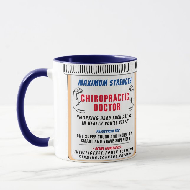 Taza Gracioso Personalizado Chiropractor Gift Mug (Izquierda)