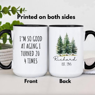 Taza Gracioso Personalizado ENVEJECIMIENTO regalo de cu