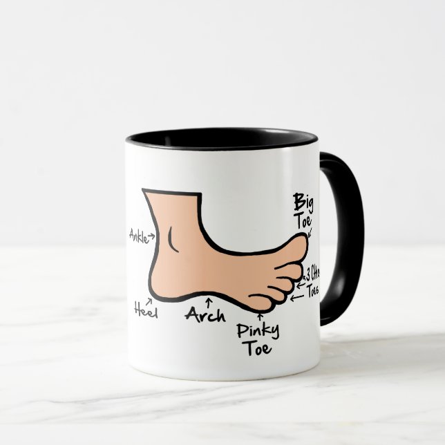 Taza Gracioso Personalizado Foot Podiatry Mug (Anverso derecho)