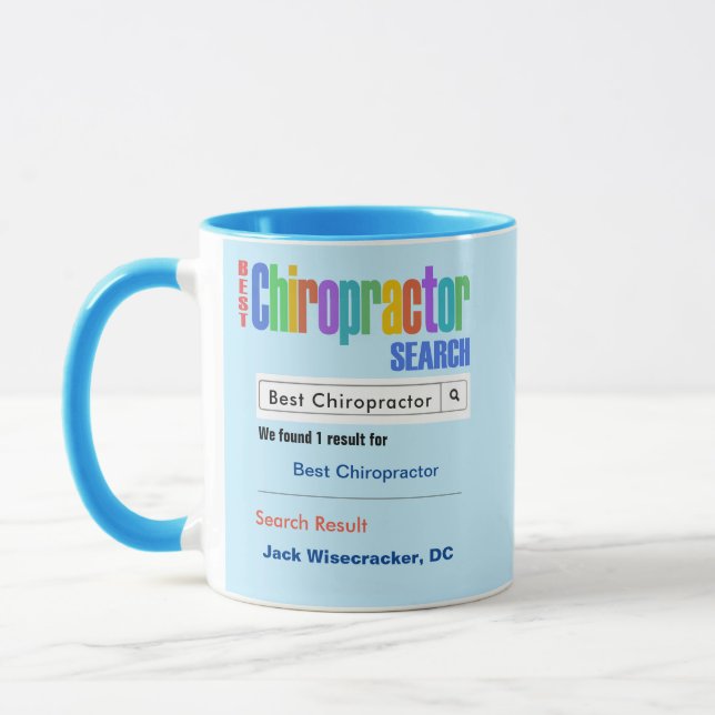 Taza Gracioso Personalizado Mejor Chiropractor Gift Mug (Izquierda)