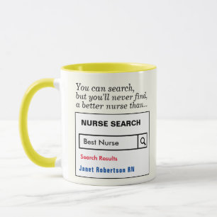 Taza Gracioso Personalizado Mejor Enfermera Regalo Mug