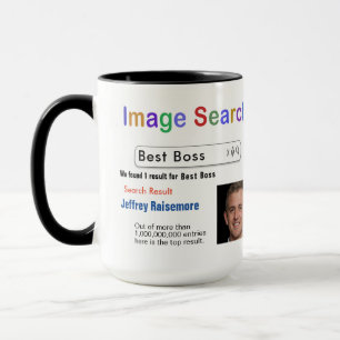 Taza Gracioso Personalizado Mejor Jefe de Búsqueda Rega