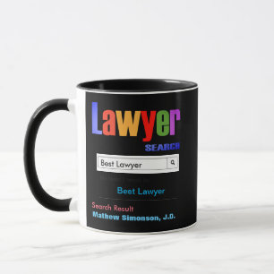 Taza Gracioso Personalizado mejor regalo de abogado Mug