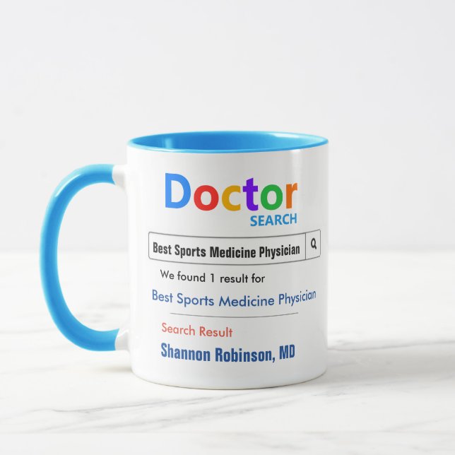 Taza Gracioso Personalizado Mejor Regalo Médica Mug (Izquierda)