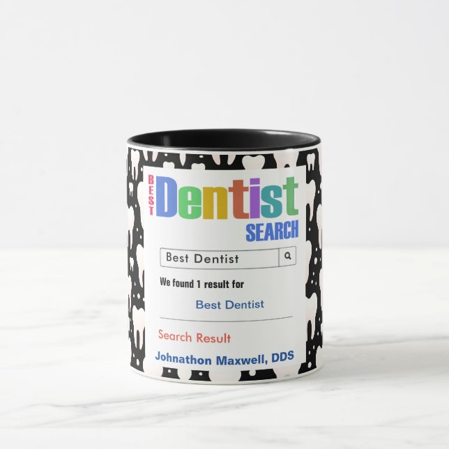 Taza Gracioso Personalizado mejor regalo para dentistas (Centro)