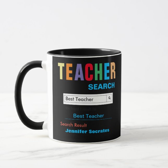 Taza Gracioso Personalizado mejor regalo para profesore (Izquierda)