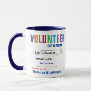 Taza Gracioso Personalizado Mejor regalo voluntario