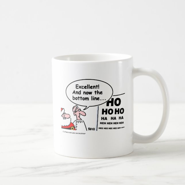 Taza Gracioso Personalizado Optometrista Santa Claus Ey (Derecha)