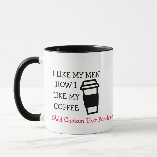Taza Gracioso Personalizado Text Puns Caffeine Lovers C (Izquierda)
