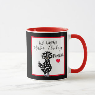 Taza Gracioso pollo Pun Cotización de pollo Humor mat