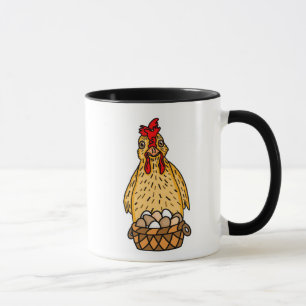 Taza Gracioso pollo Pun   Humor de citas de pollo