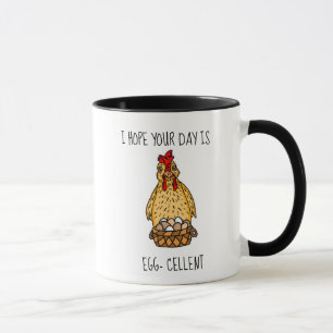Taza Gracioso pollo Pun   Humor de citas de pollo 