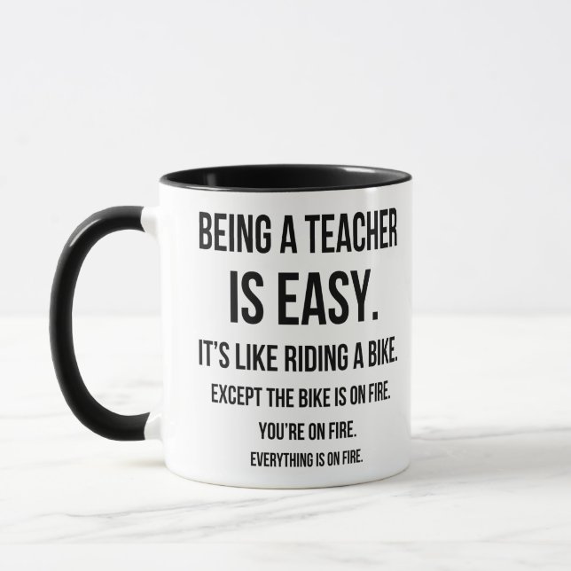 Taza Gracioso profesor Mug, idea de regalo de profesor (Izquierda)