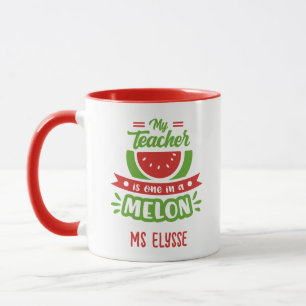 Taza Gracioso profesor Mugs - Uno en un melón