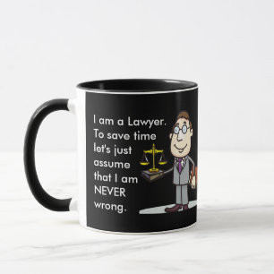 Taza Gracioso regalo de abogado